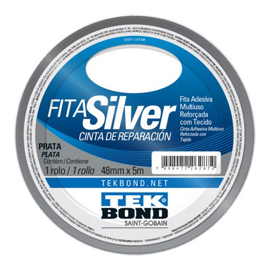 Fita-Silver-Tape-48x5-metros-Cinza---Tekbond-